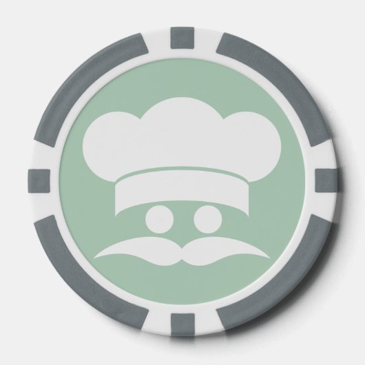 CHEF aangepaste poker chips (Voorkant)
