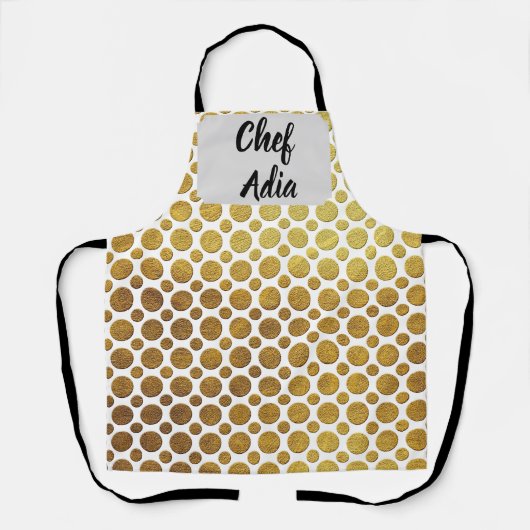 Chef Adia schort met decoratief patroon (Voorkant)