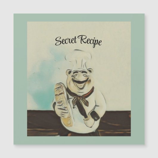 Chef All-Over Magnetische Kaart (Voorkant)