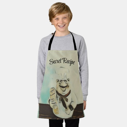 Chef All-Over Print Schort (Gedragen)