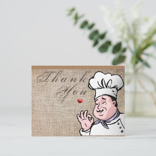 Chef Ansichtkaart Briefkaart (Staand voorkant)