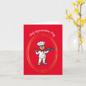 Chef Appreciation Day - Male Chef Kaart (Gele Bloem)