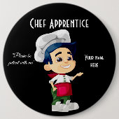 Chef Apprentice 2, Ronde Button (Voorkant)