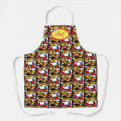 chef apron, delantar schort (Voorkant)