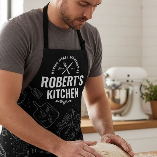 Chef Apron met aangepaste Mannen voor persoonlijke Schort