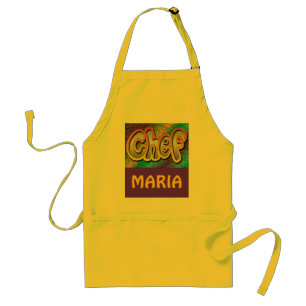 chef APRON (voeg je eigen naam toe) Standaard Schort