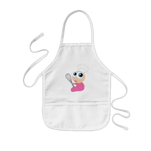 Chef Apron voor meisjes Kinder Schort (Voorkant)