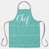 chef aqua schort (Voorkant)