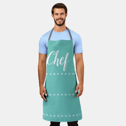 chef aqua schort (Gedragen)