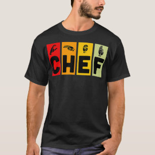 Chef ASL-gebarentaal Culinair Afstuderen Chef T-shirt
