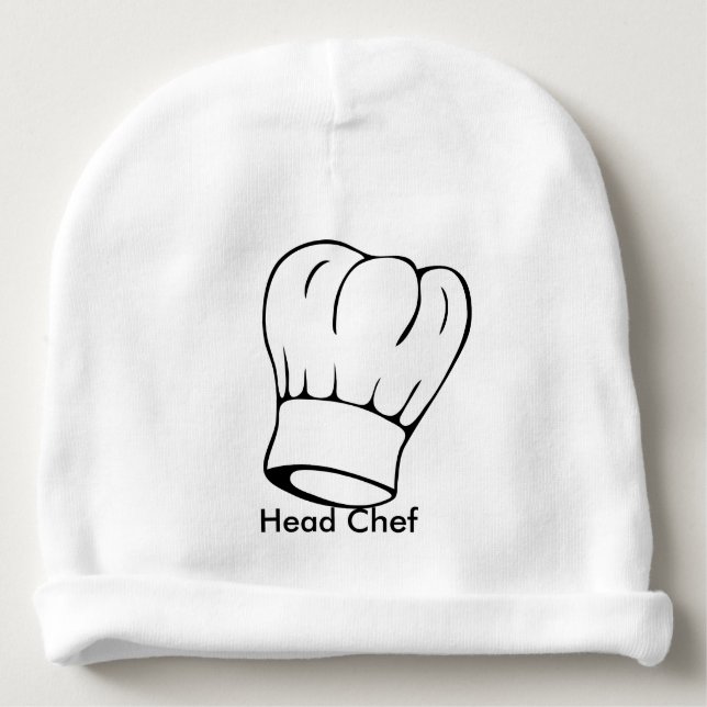 Chef Baby Beanie Baby Mutsje (Voorkant)