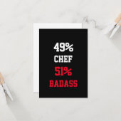 Chef Badass Kaart (Voorkant / Achterkant in situ)