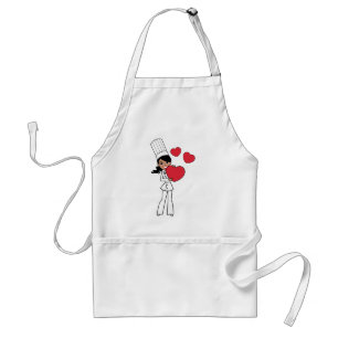 Chef Baker Cook Cute Girl Illustratie Standaard Schort