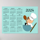Chef Baker Design 2024 Agenda Poster (Voorkant)