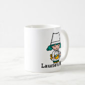 Chef/Baker Girl bij het koken van Schorten Koffiemok (Voorkant rechts)