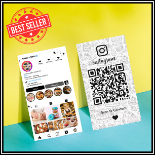 Chef Bakery Instagram Witte Gebak Catering QR Code Visitekaartje