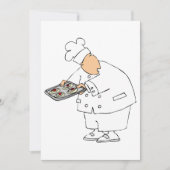 Chef Baking Cook-uitnodigingen Kaart (Voorkant)