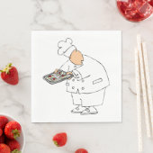 Chef Baking Paper Napkins Servet (Insitu)