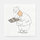 Chef Baking Paper Napkins Servet (Voorkant)