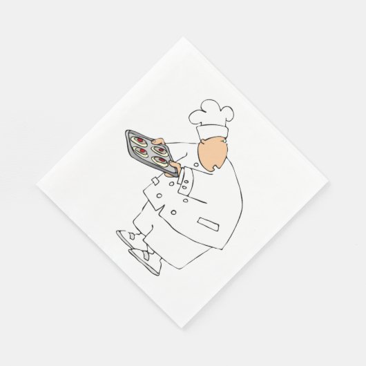 Chef Baking Paper Napkins Servet (Hoek)