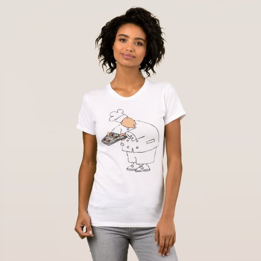 Chef Baking Womens T-Shirt (Voorkant volledig)