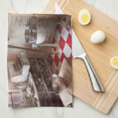 Chef - Bakker - De broodoven Theedoek (Quarter Fold)