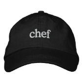 Chef Basic Embroided Black Pet Sjabloon (Voorkant)
