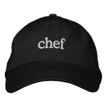 Chef Basic Embroided Black Pet Sjabloon