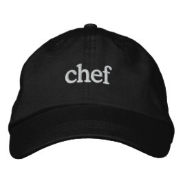 Chef Basic Embroided Black Pet Sjabloon