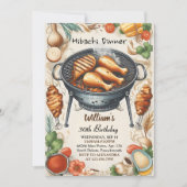 Chef BBQ Japans Sushi Hibachi 30e verjaardag Kaart (Voorkant)