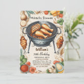 Chef BBQ Japans Sushi Hibachi 30e verjaardag Kaart (Staand voorkant)