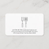 chef | BBQ Kookgerei Visitekaartje (Achterkant)