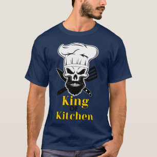 Chef Beard Skeleton Bake Bearing Skull Skelet Co T-shirt