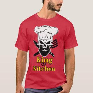 Chef Beard Skeleton Bake Bearing Skull Skelet Co T-shirt