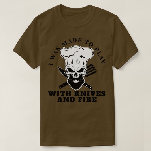 Chef Beard Skeleton Bake Bearing Skull Skelet Co T-shirt (Design voorkant)