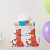 Chef Beer Kooksoep Leuke Dierlijke Keuken Cadeaupapier