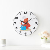 Chef Beer Kooksoep Leuke Dierlijke Keuken Grote Klok