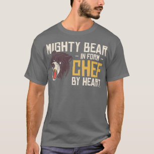 Chef Beest Dierenliefhebber Beer Koken Maaltijden T-shirt