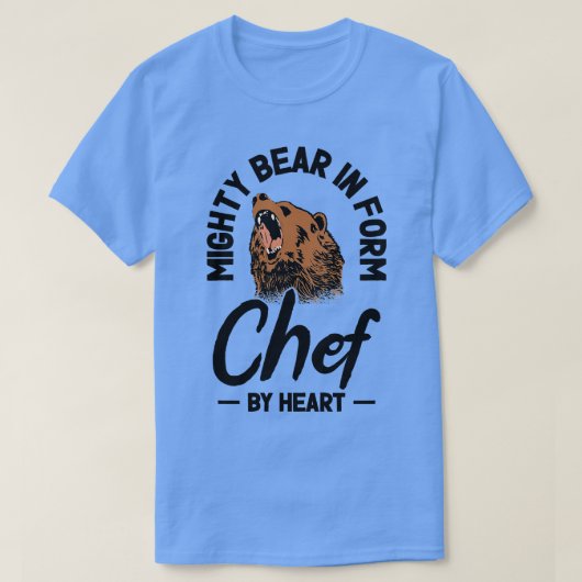 Chef Beest Dierenliefhebber Beer Koken Maaltijden T-shirt (Design voorkant)