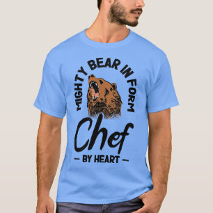 Chef Beest Dierenliefhebber Beer Koken Maaltijden  T-shirt