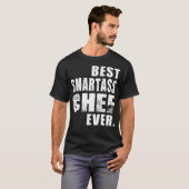 Chef Best Smartass Chef zoo verjaardagscavator dop T-shirt (Voorkant volledig)
