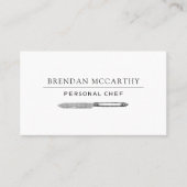 Chef bestekken Logo Chef Services Visitekaartje (Voorkant)