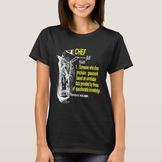 Chef Betekenis Shirt Chef Noun Definitie (Voorkant)