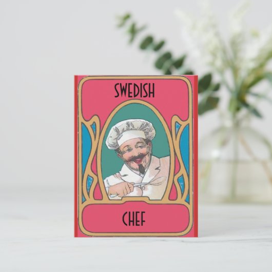  Chef, bewerken tekst Briefkaart (Staand voorkant)