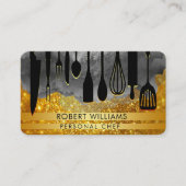 Chef Black Gold Catering Kitchen Tools Personal Bu Visitekaartje (Voorkant)