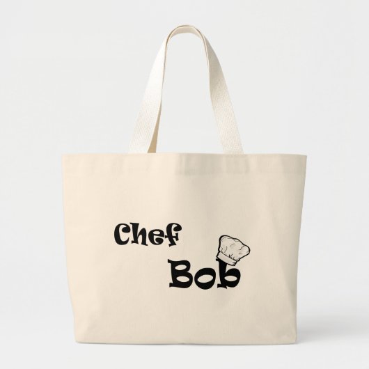 Chef Bob Grote Tote Bag (Voorkant)