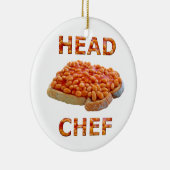 Chef-bonen in toast keramisch ornament (Rechts)