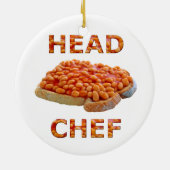 Chef-bonen in toast keramisch ornament (Achterkant)