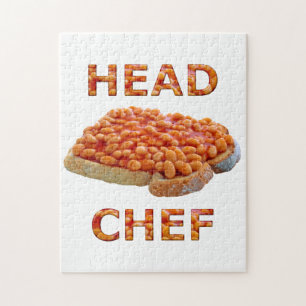 Chef-bonen in toast legpuzzel