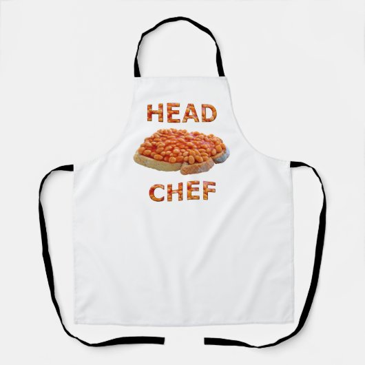 Chef-bonen in toast schort (Voorkant)